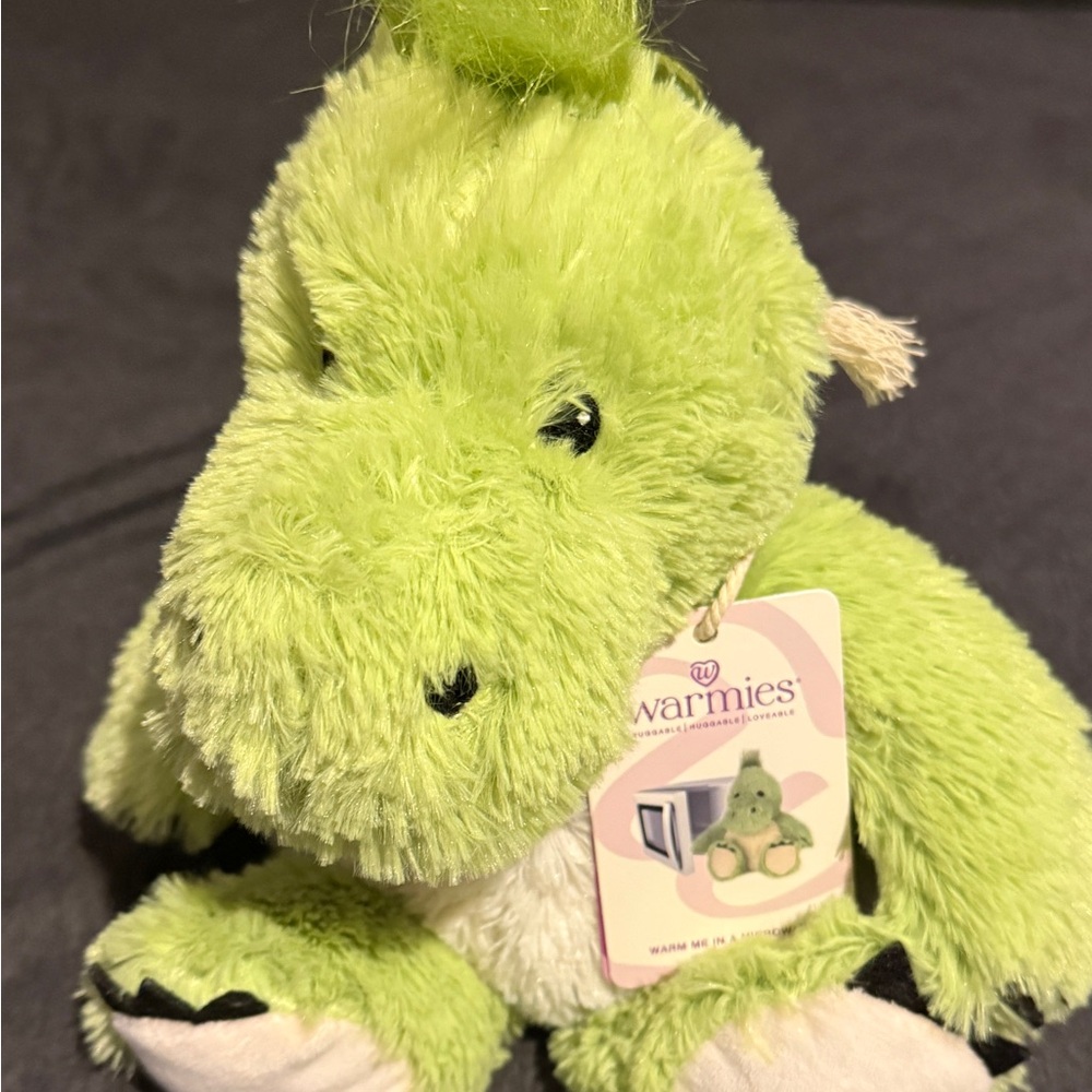Warmies Green Dinosaur Stuffed Animal